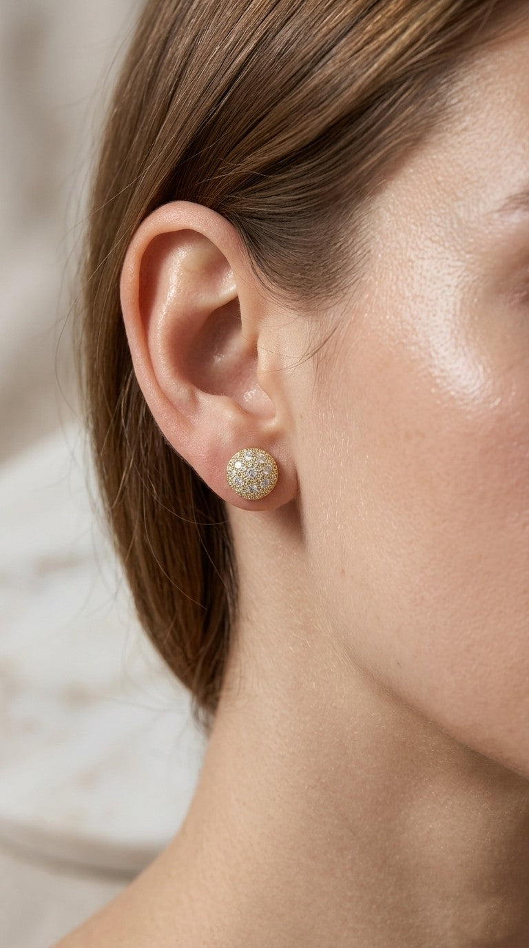 ZORA’S Zirconia Sparkle Stud Earrings
