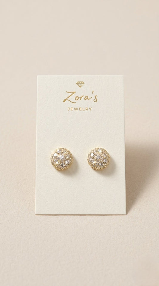 ZORA’S Zirconia Sparkle Stud Earrings